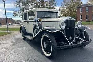 Vintage Dodge classic limousine side angle view Virginia