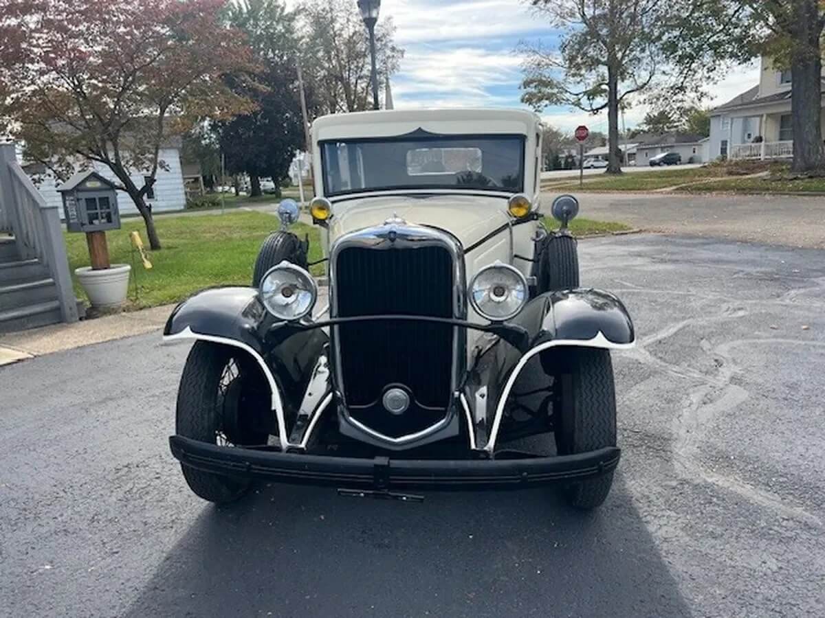 Vintage Dodge front grille chrome detail classic limousine Virginia